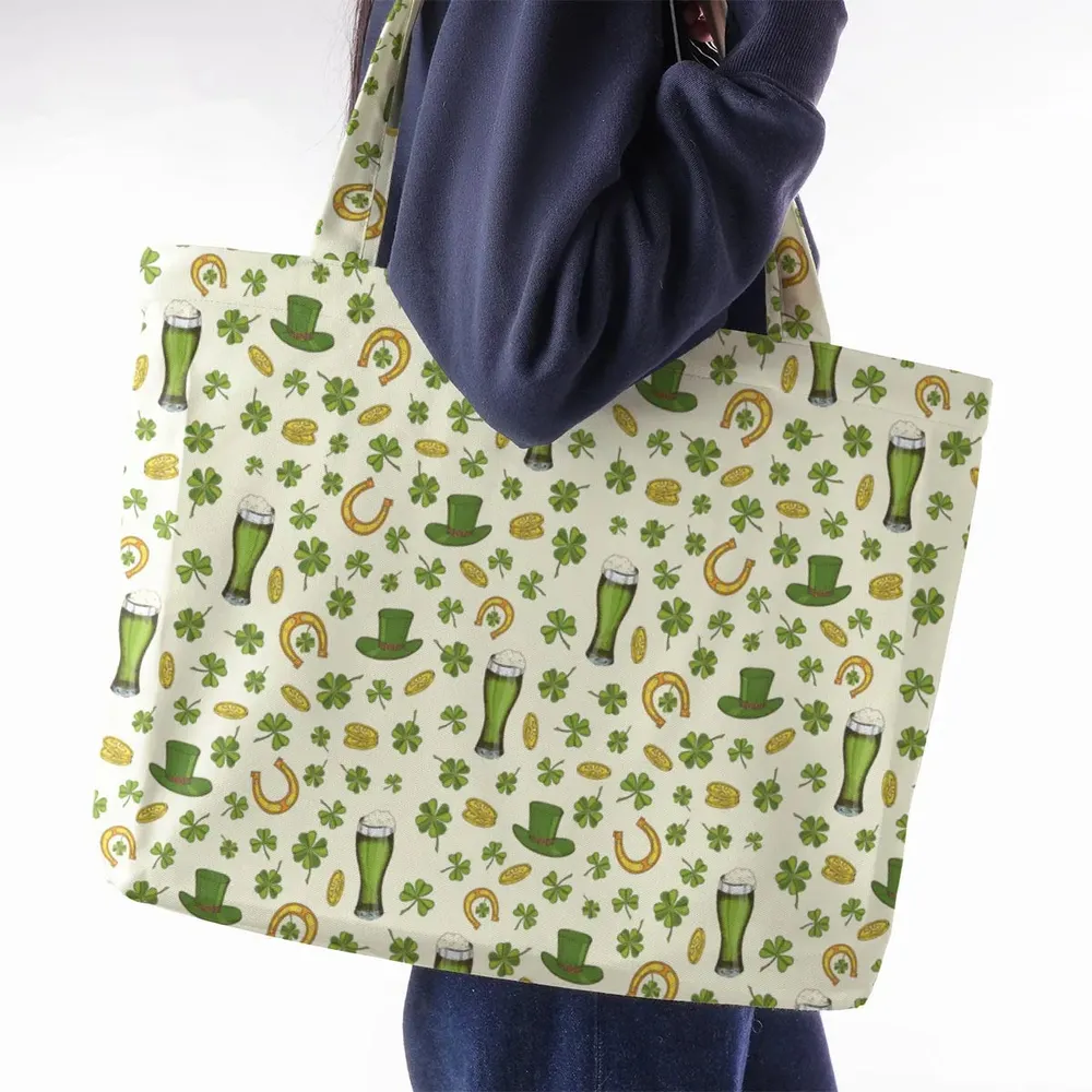 St.Patrick’s Day Pattern Large Tote Bag - 2