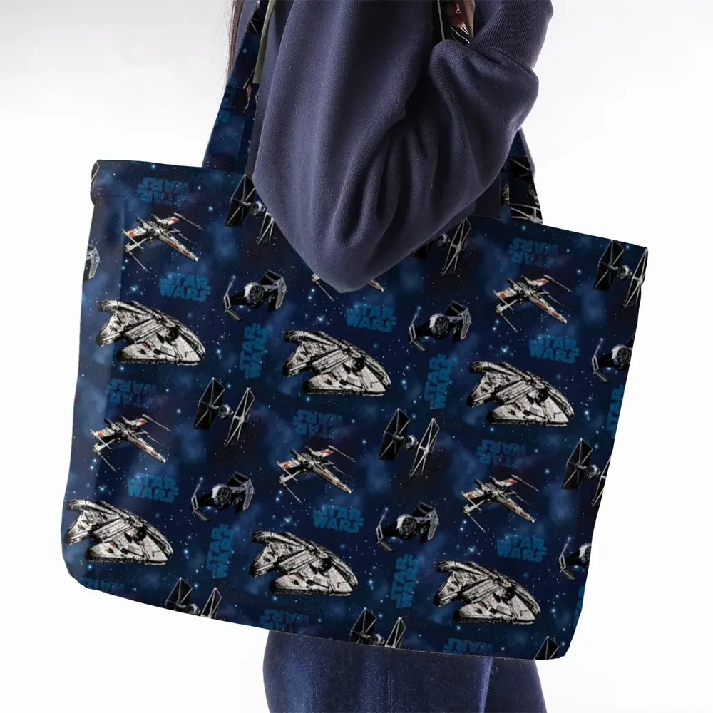 Star Wars Ships Pattern Large Tote Bag - 2