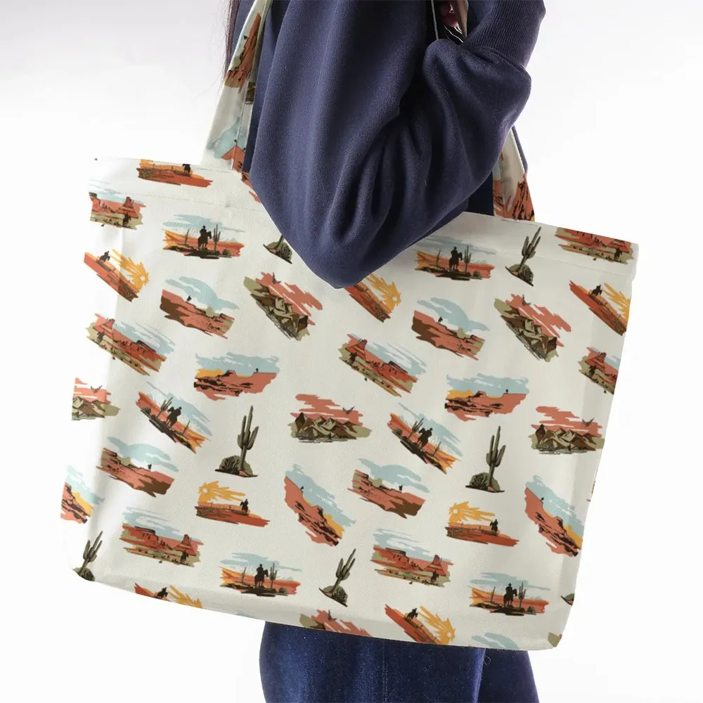 Wild West John Wayne Large Tote Bag - 2