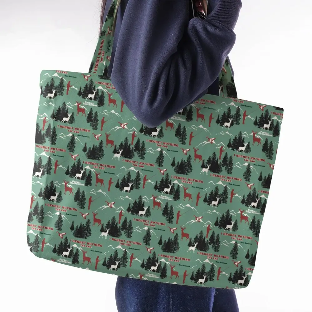 I Regret Nothing Park And Recreation Large Tote Bag - 2