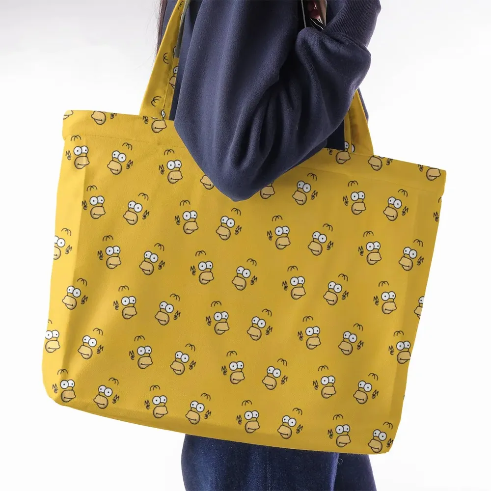 Homer Simpson Pattern Large Tote Bag - 2