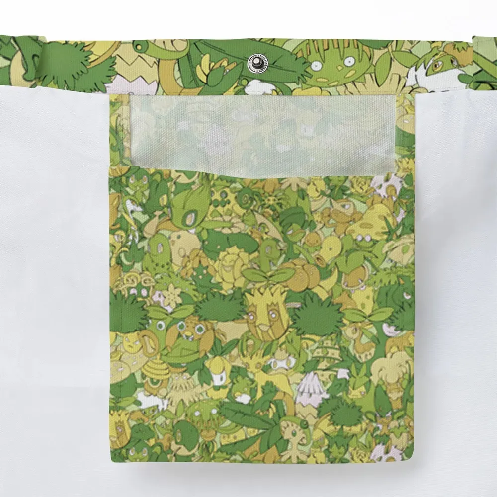 Grass Pokemon Pattern Large Tote Bag - 3