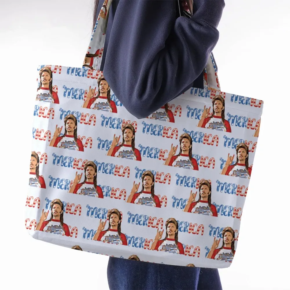 Joe Dirt 'Merica 4th Of July Pattern Large Tote Bag - 2