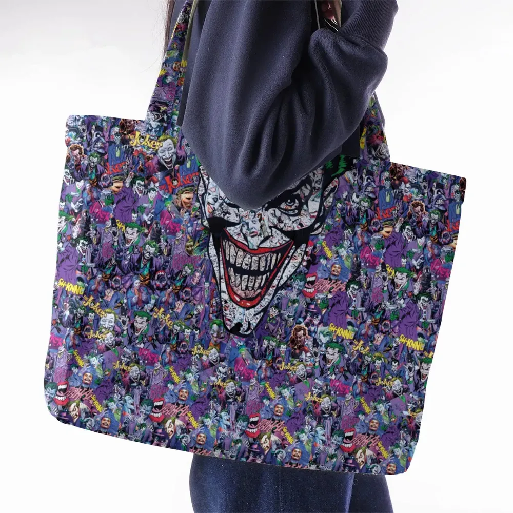 Joker The Most Favourite Characters Pattern Large Tote Bag - 2