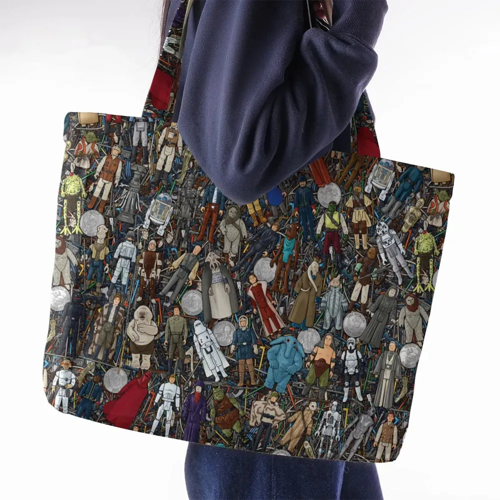 Star Wars Characters Figures Large Tote Bag - 2