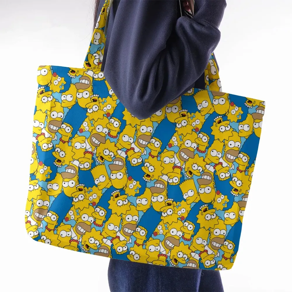 Head Toss The Simpson Characters Large Tote Bag - 2