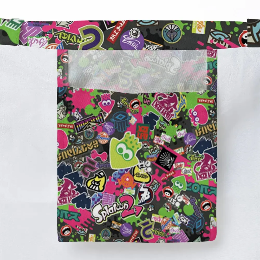 Splatoon Video Game Pattern Large Tote Bag - 3
