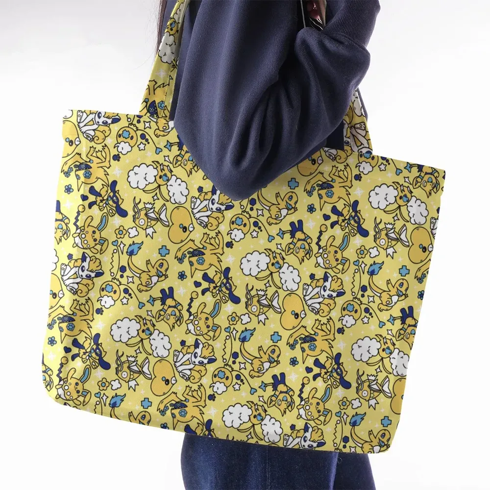 Shiny Magikarp Pokemon Pattern Large Tote Bag - 2