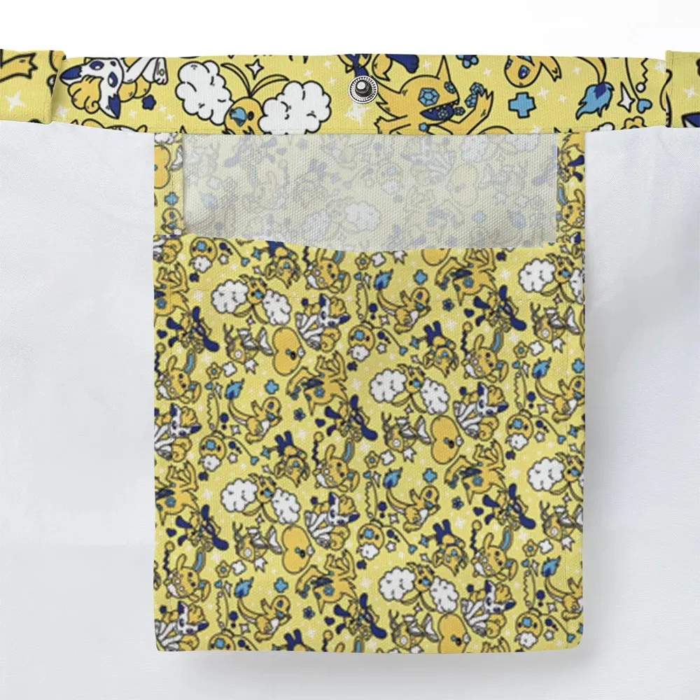 Shiny Magikarp Pokemon Pattern Large Tote Bag - 3