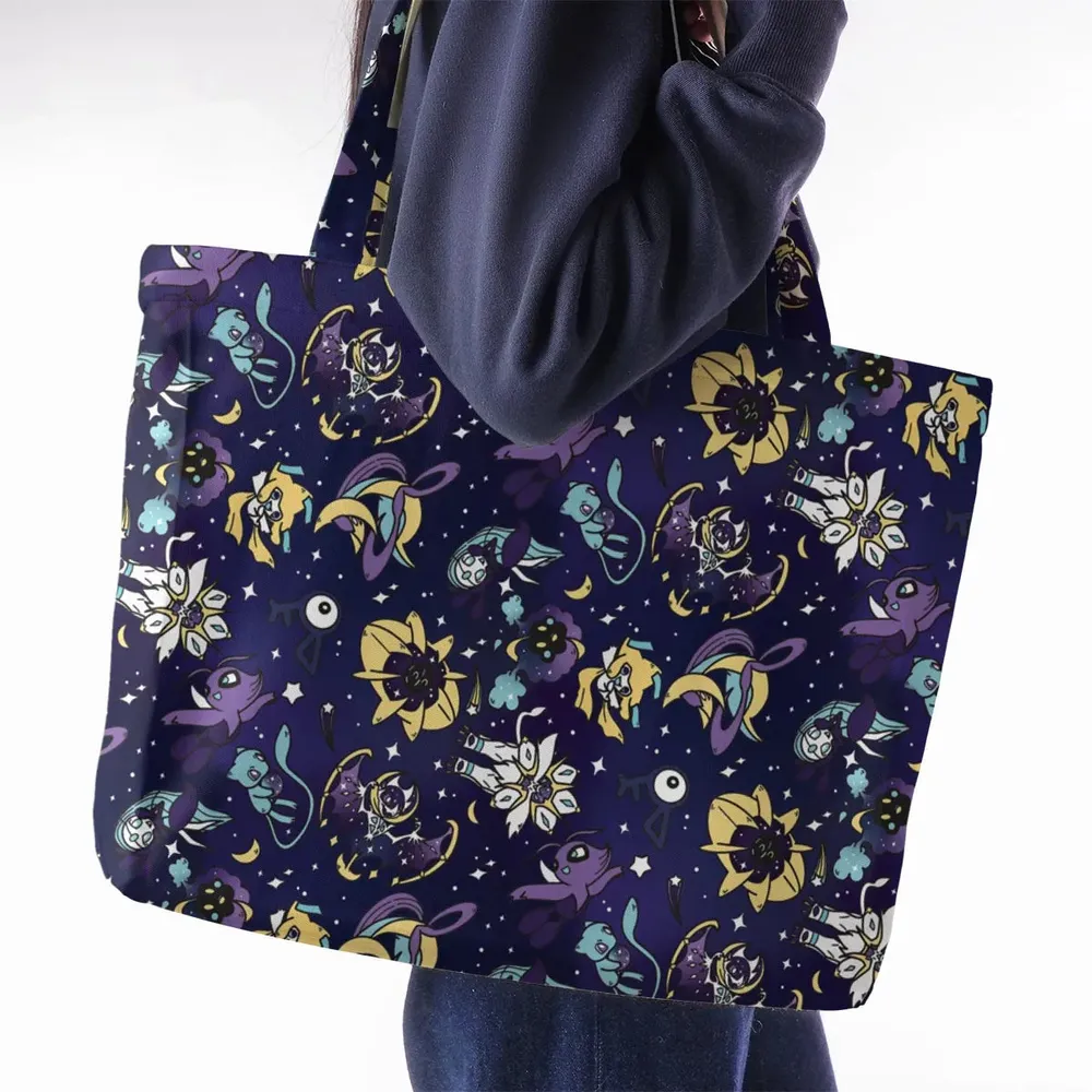 Galaxy Mew Psychic Type Pokemon Large Tote Bag - 2
