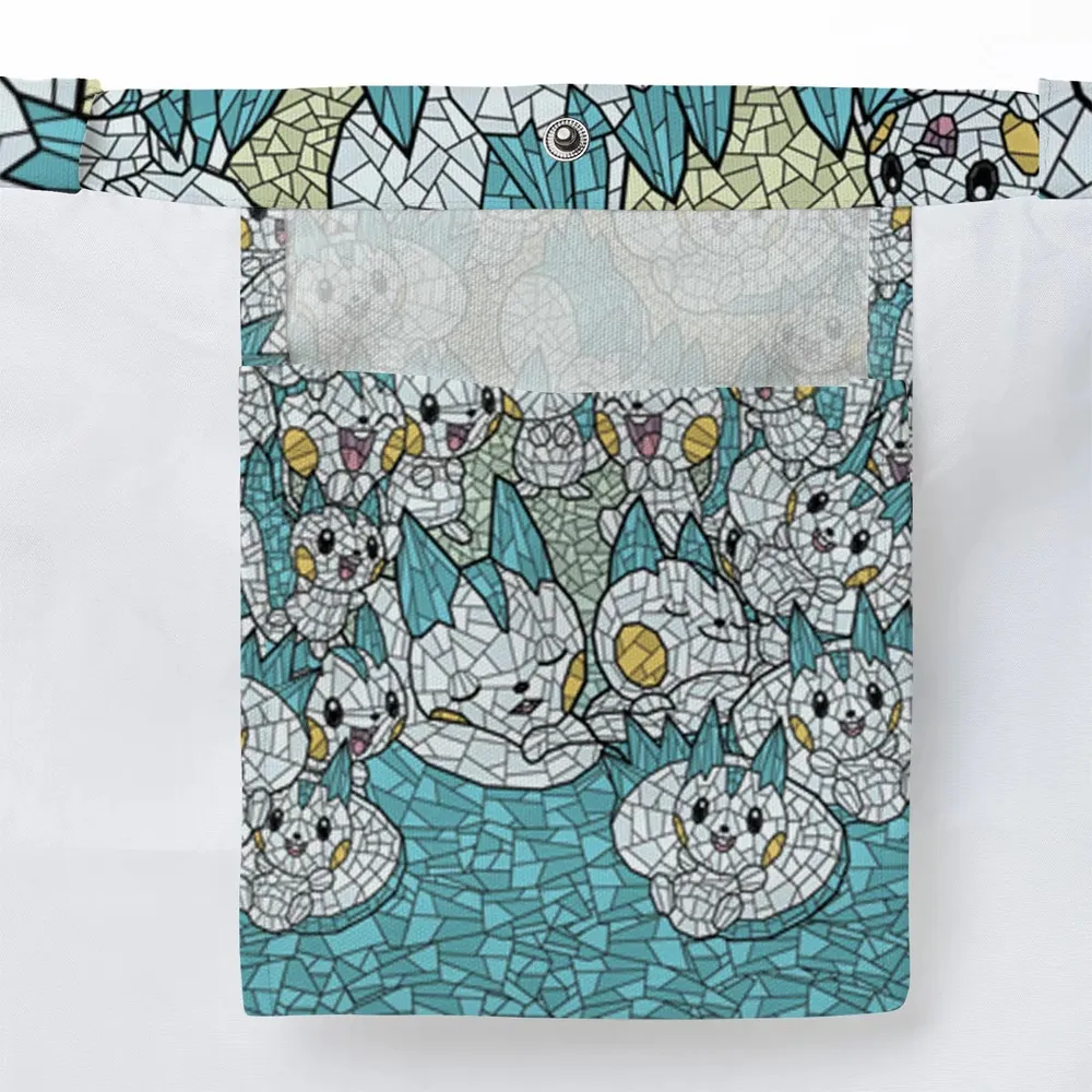 Pachirisu Stained Glass Pokemon Large Tote Bag - 3