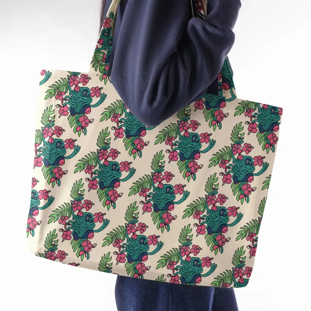 Tropical Tangrowth Pokemon Large Tote Bag - 2
