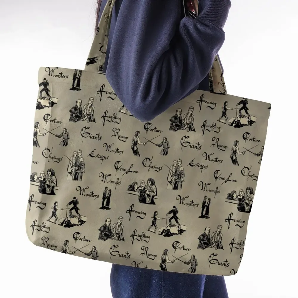 Hencing Fighting The Princess Bride Large Tote Bag - 2