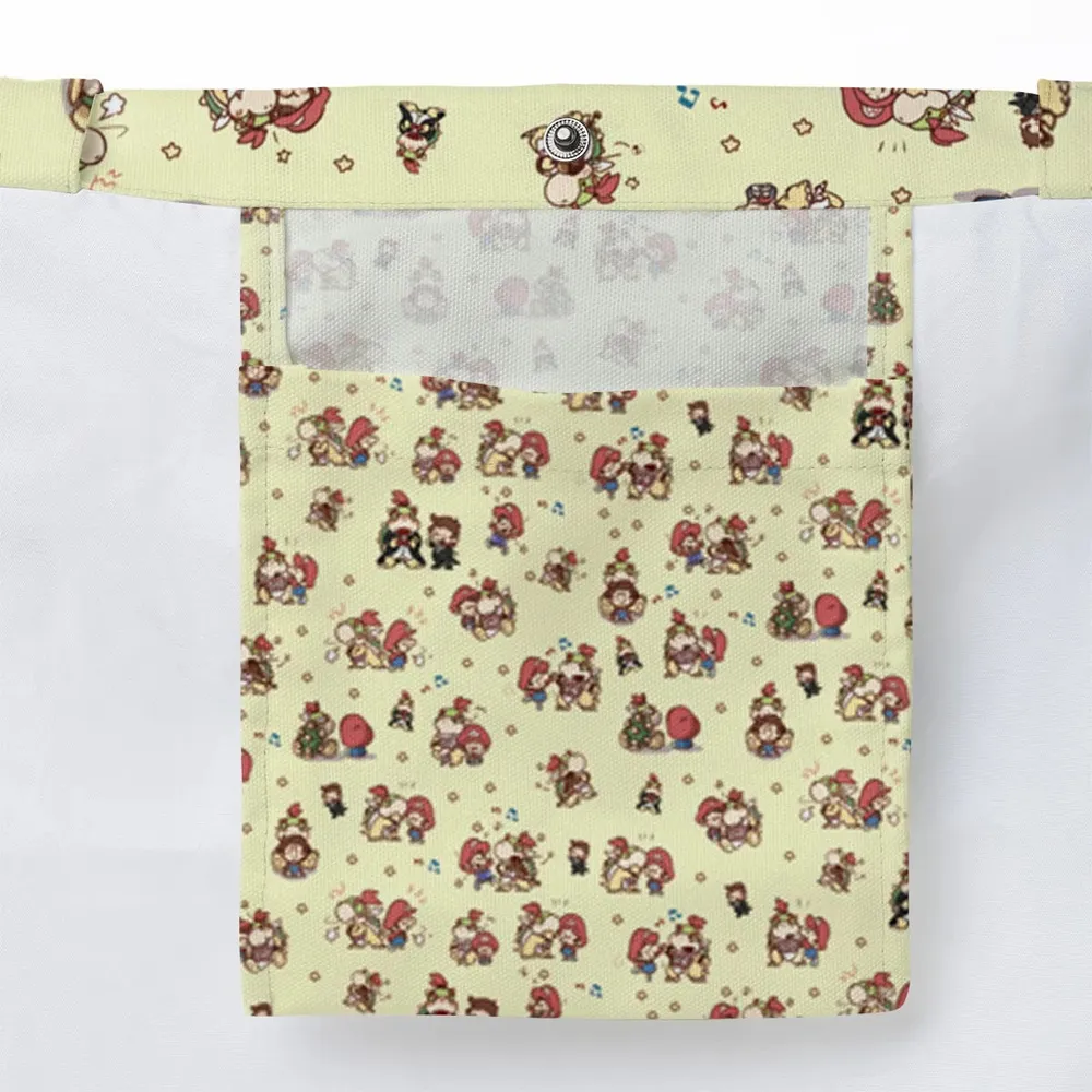 So Cute Bowser and Mario Pattern Large Tote Bag - 3