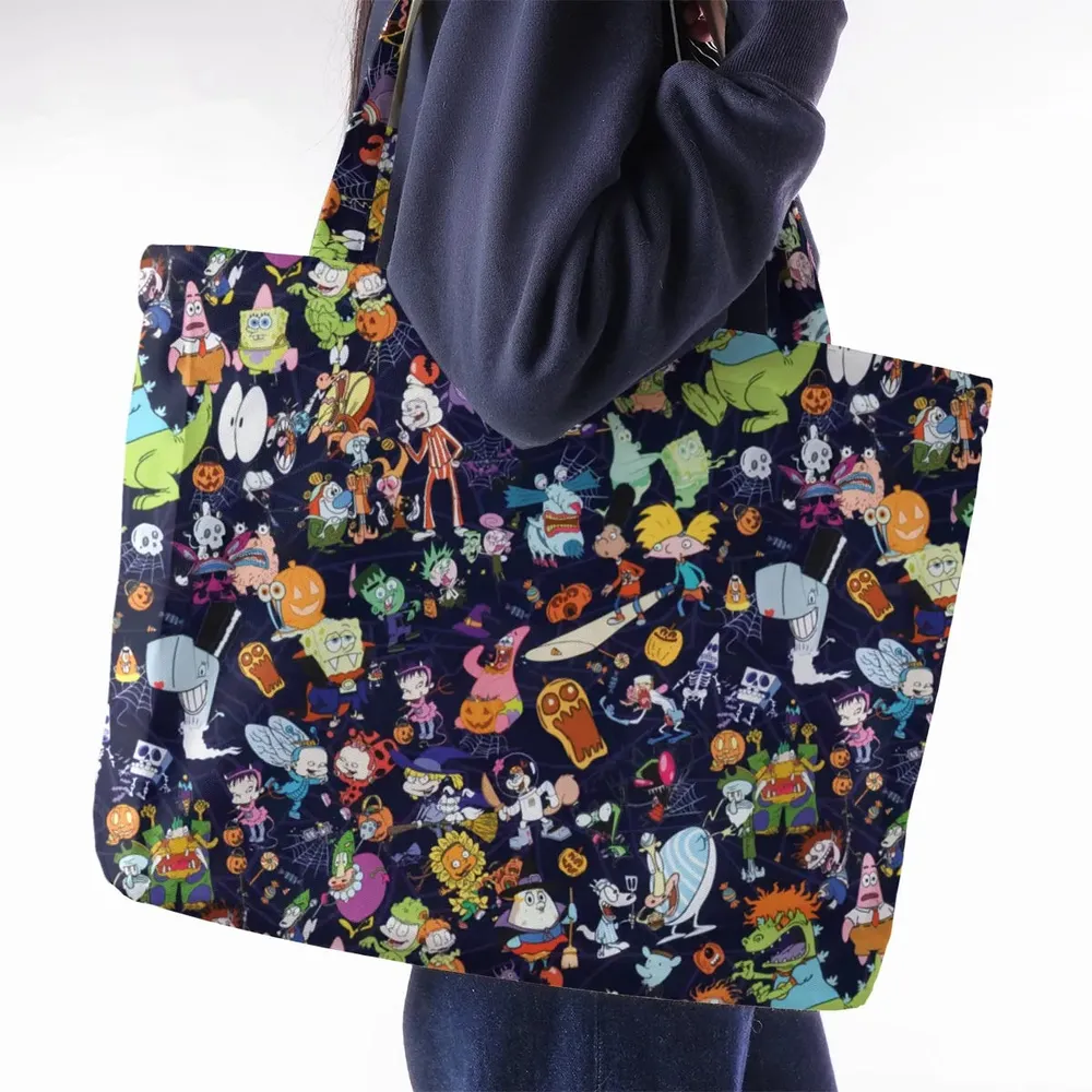 Nickelodeon Halloween Party Large Tote Bag - 2