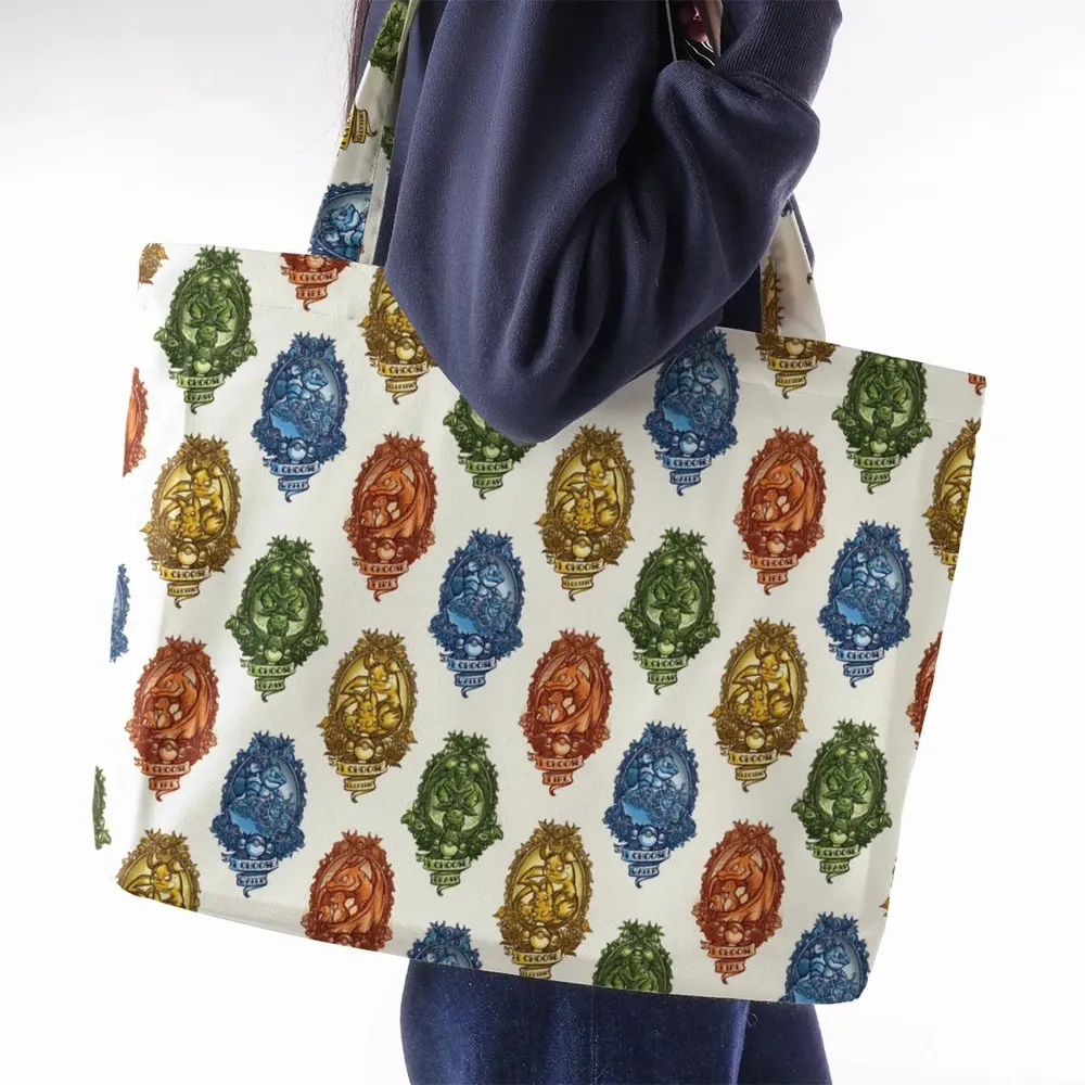 Water Grass Electric Fire I Choose Pattern Large Tote Bag - 2