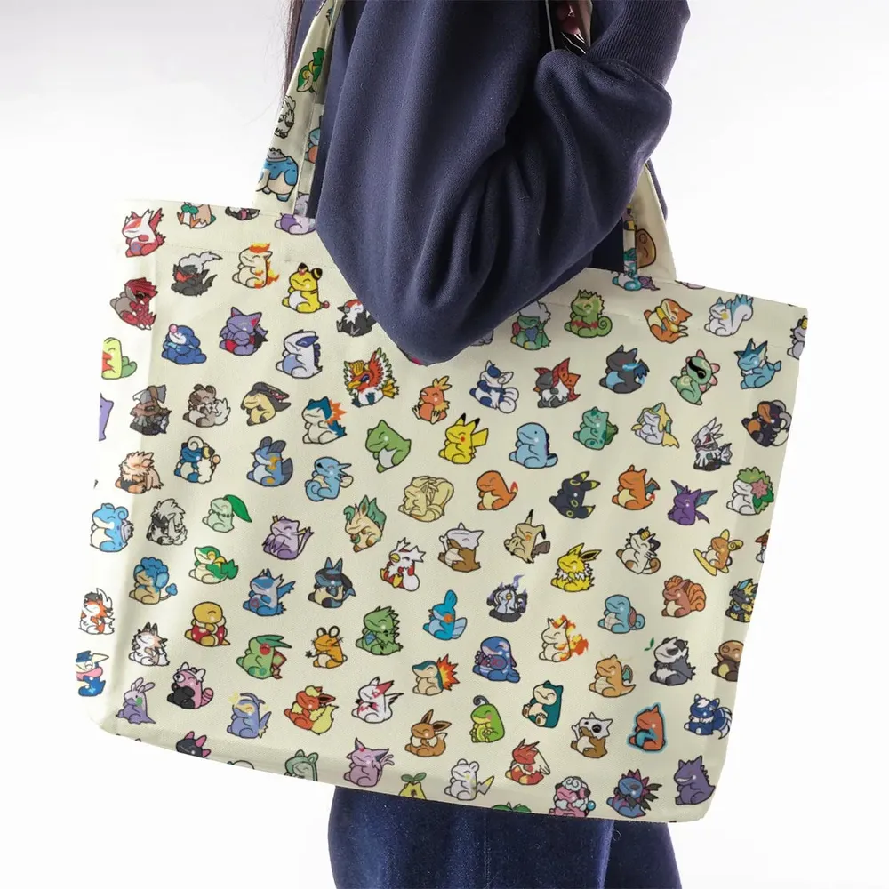 Pokemon In Substitute Style Large Tote Bag - 2