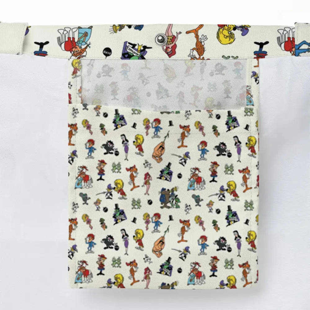 The Adventures of Rocky and Bullwinkle and Friends Characters Pattern Large Tote Bag - 3