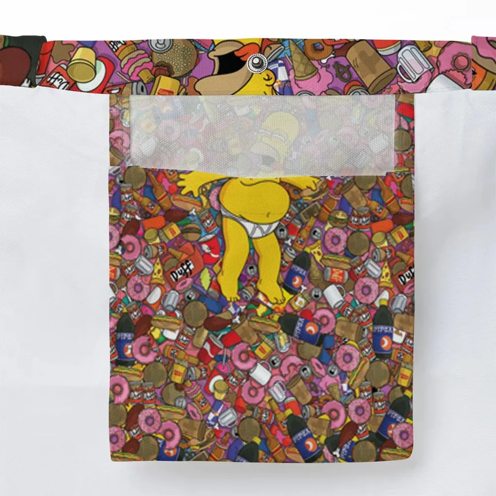 Homer Simpson Getting Drunk Duff Beer The Simpsons Large Tote Bag - 3