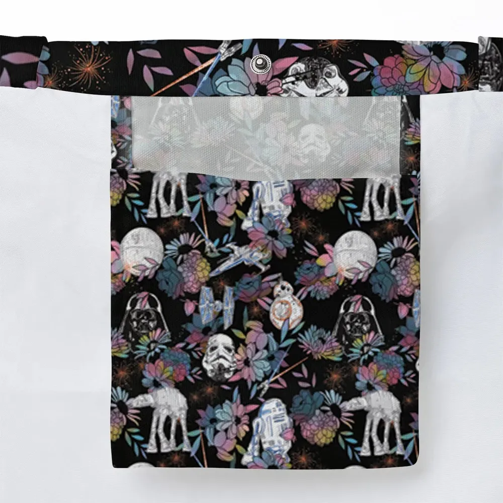 Floral Wars Dark Side Star Wars Pattern Large Tote Bag - 3