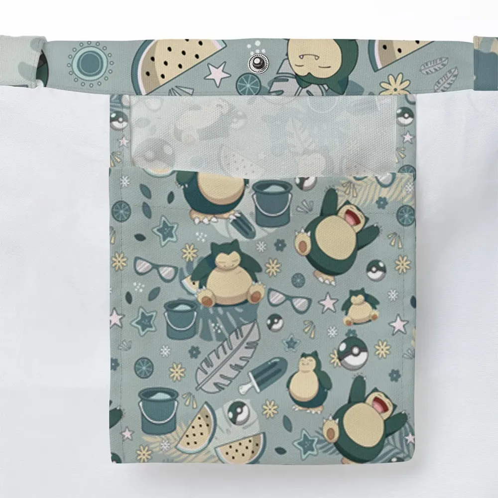 Summer Relax Snorlax Pokemon Large Tote Bag - 3