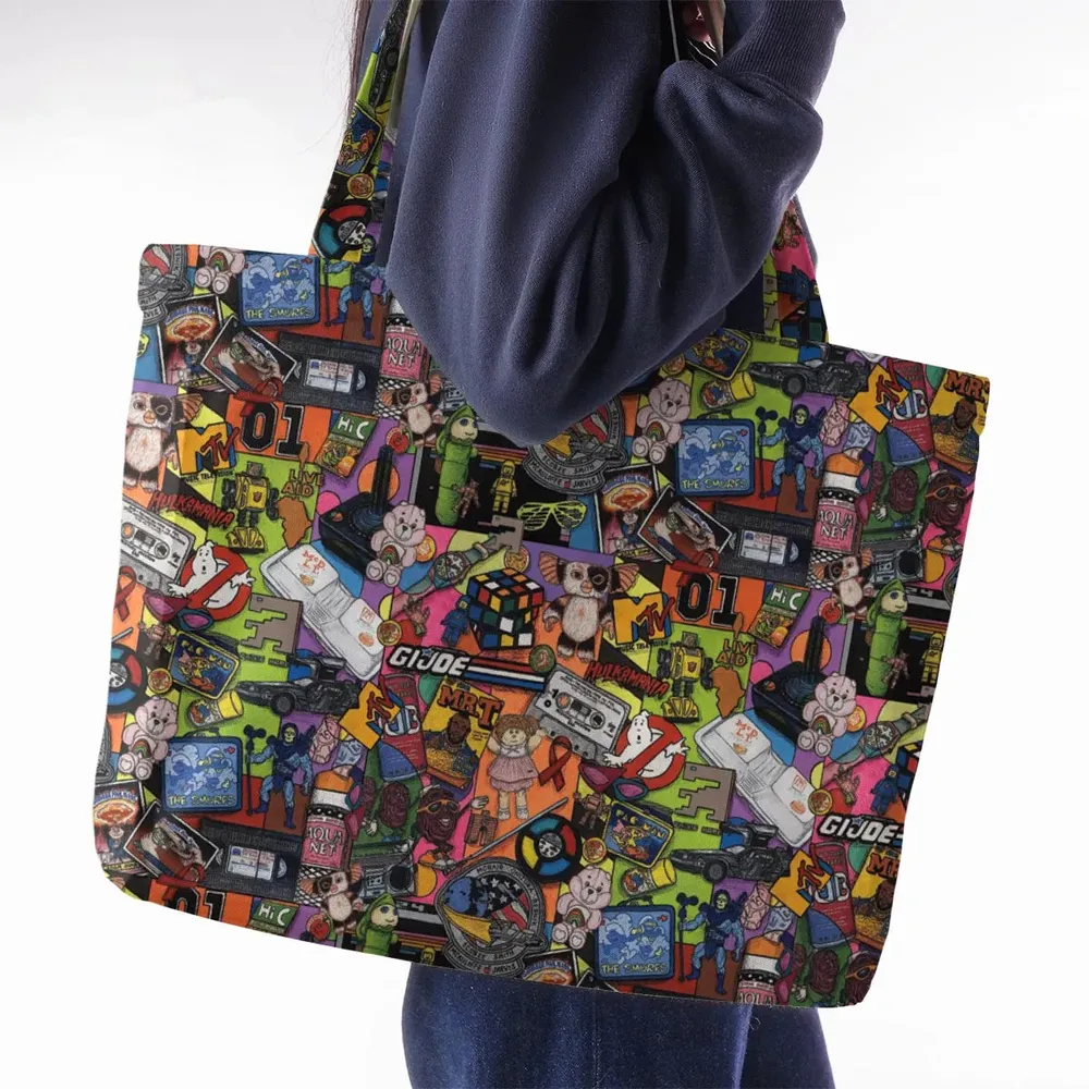 The 1980's. The Decade Of Greed Large Tote Bag - 2