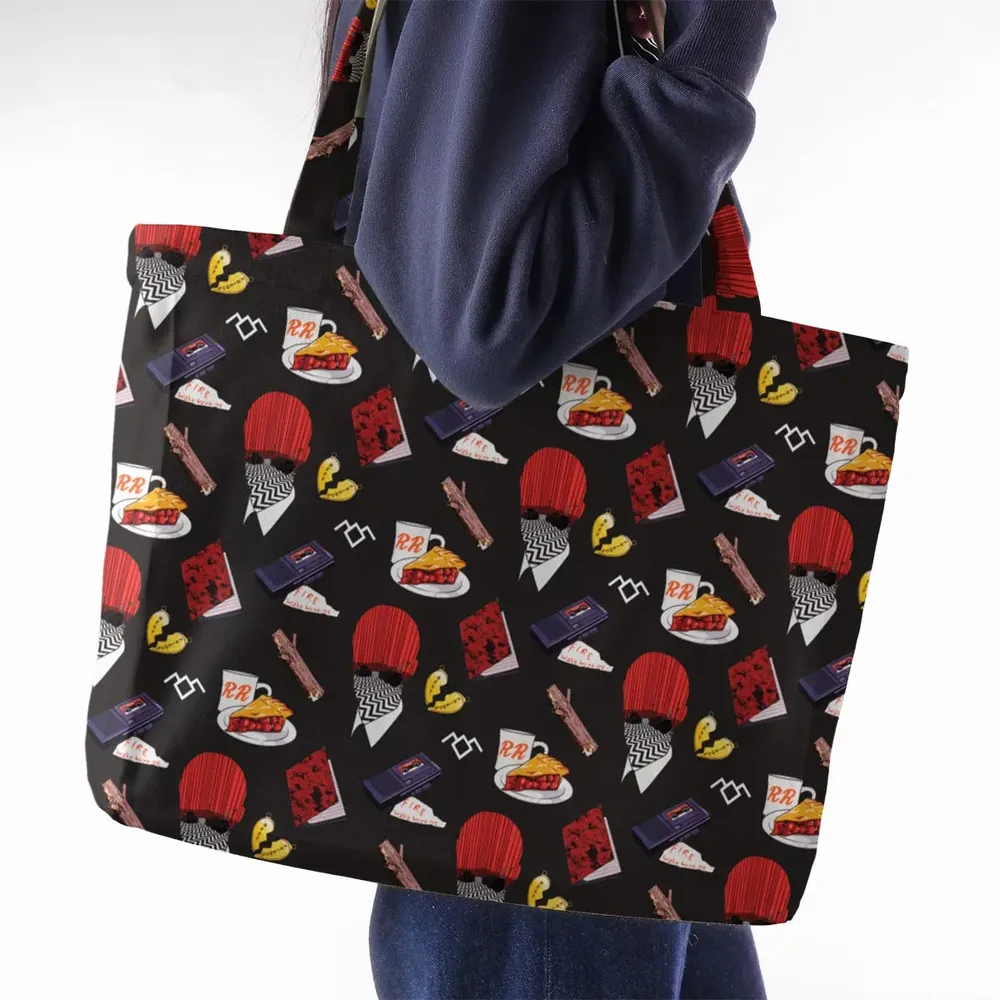 Twin Peaks Pattern Large Tote Bag - 2