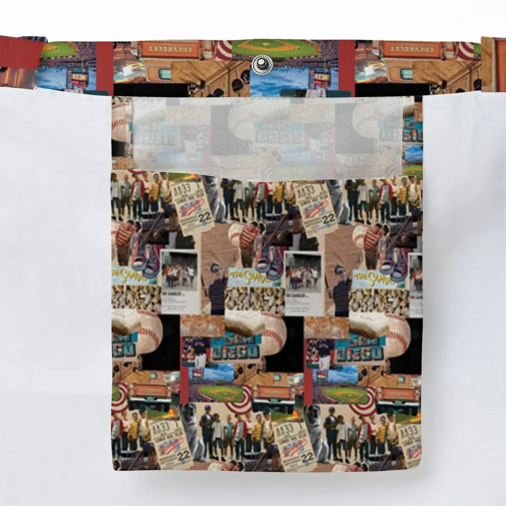 Memorable Baseball Movie Scenes Collage The Sandlot Large Tote Bag - 3