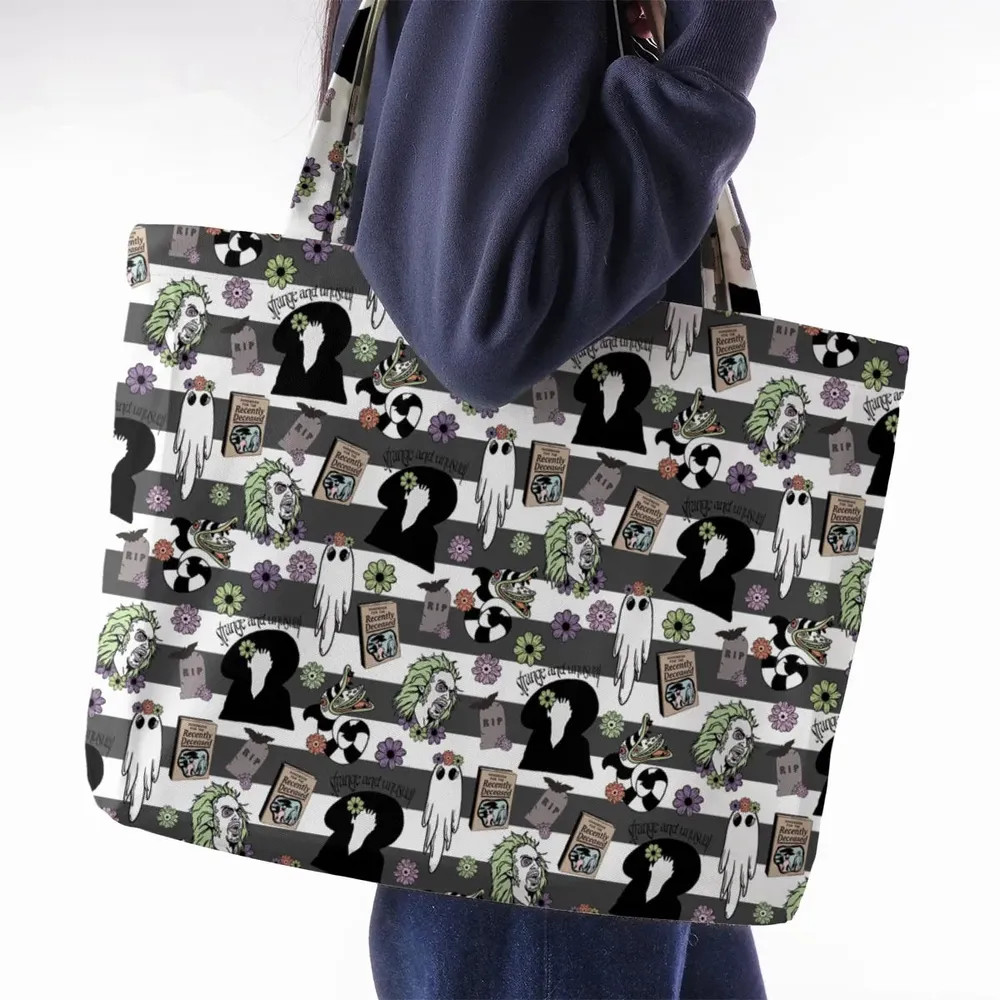 It's Showtime Halloween Beetlejuice Large Tote Bag - 2