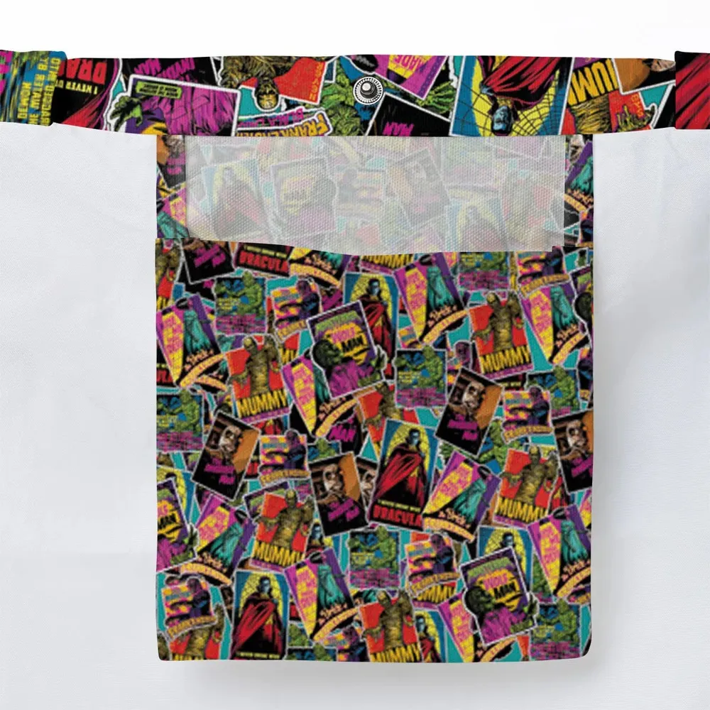 Multi Monster Pop Badges Large Tote Bag - 3