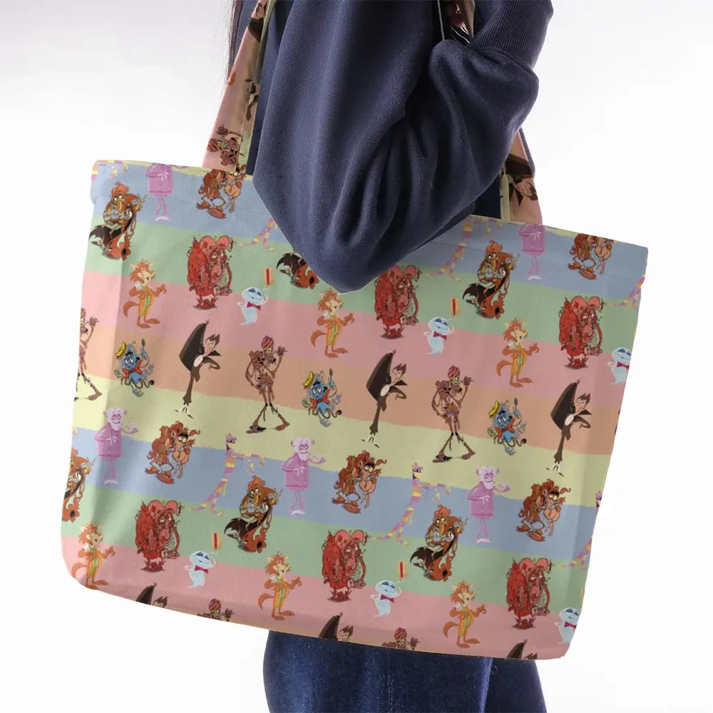 Spooky Monster Mash Cereal Monster Large Tote Bag - 2