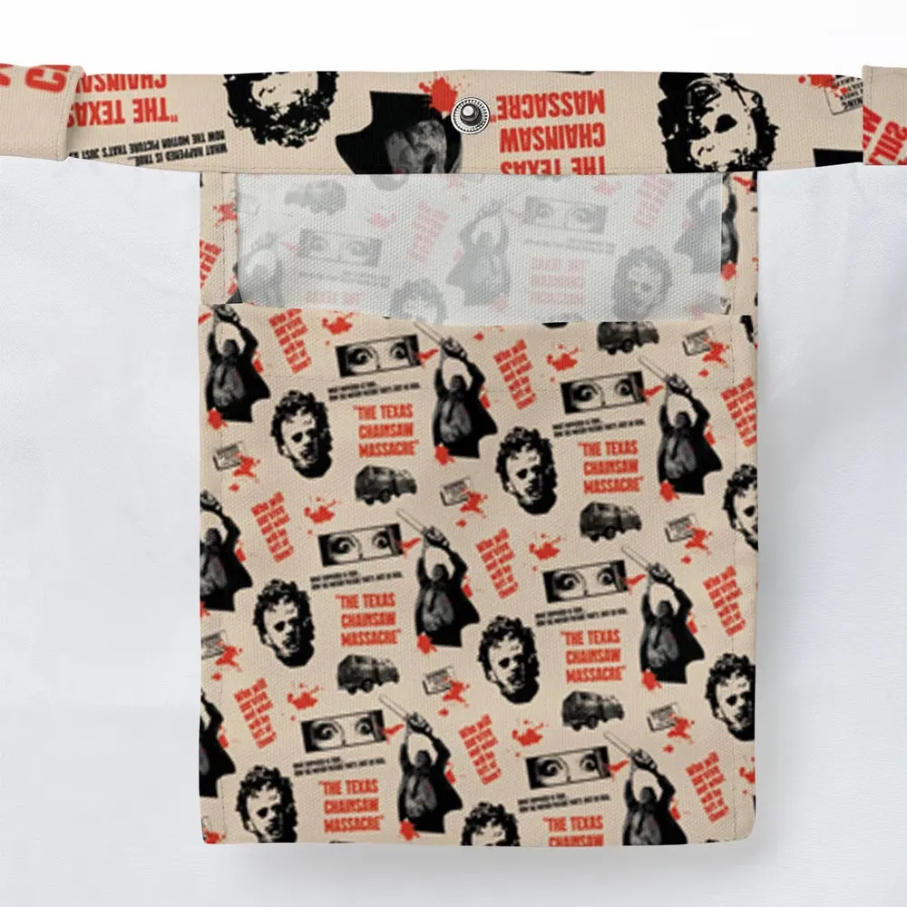 Leatherface The Texas Chainsaw Massacre Horror Pattern Large Tote Bag - 3