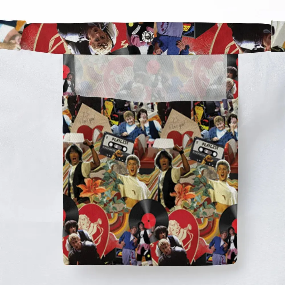 Vintage Collage Bill and Ted Large Tote Bag - 3