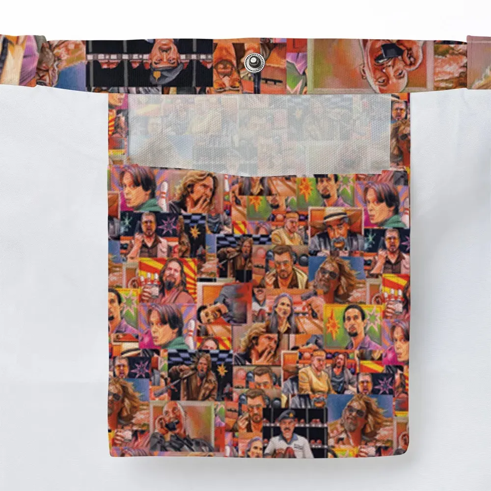 The Big Lebowski Painting Pattern Large Tote Bag - 3