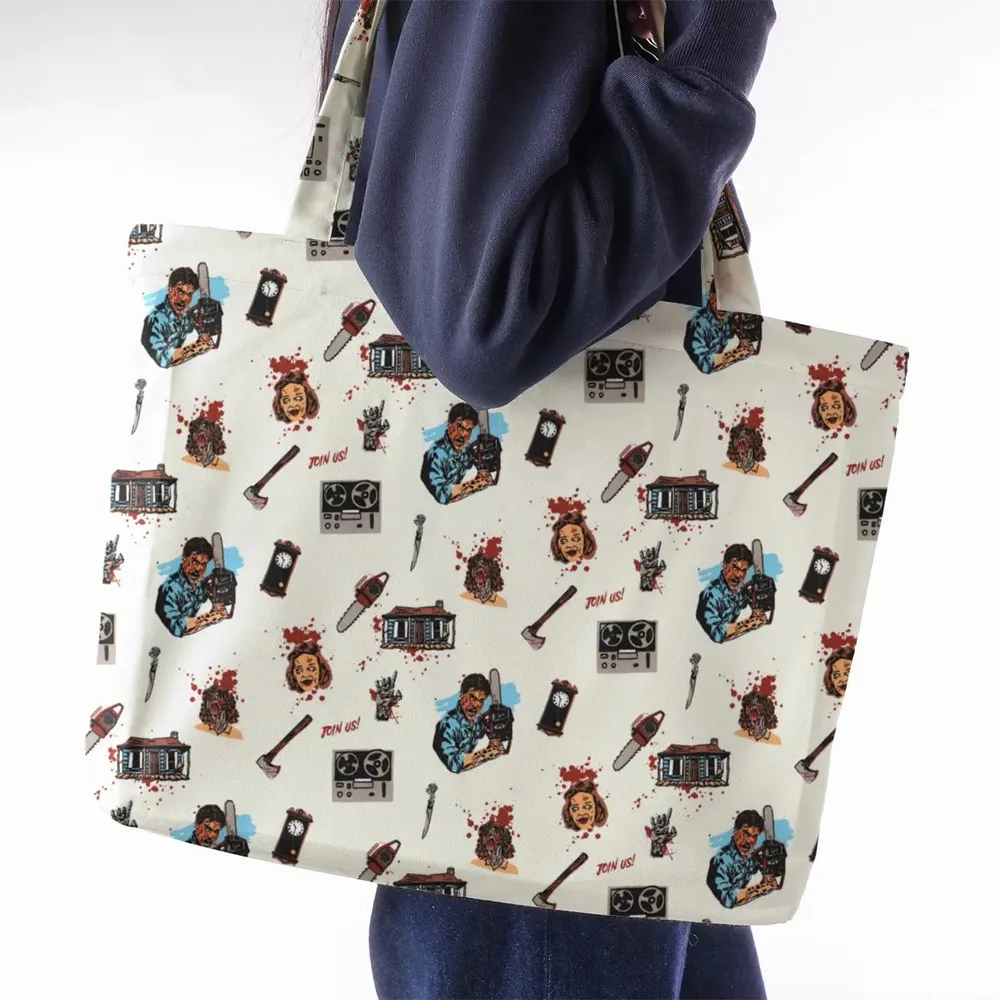 Supernatural Horror Evil Dead Halloween Large Tote Bag - 2