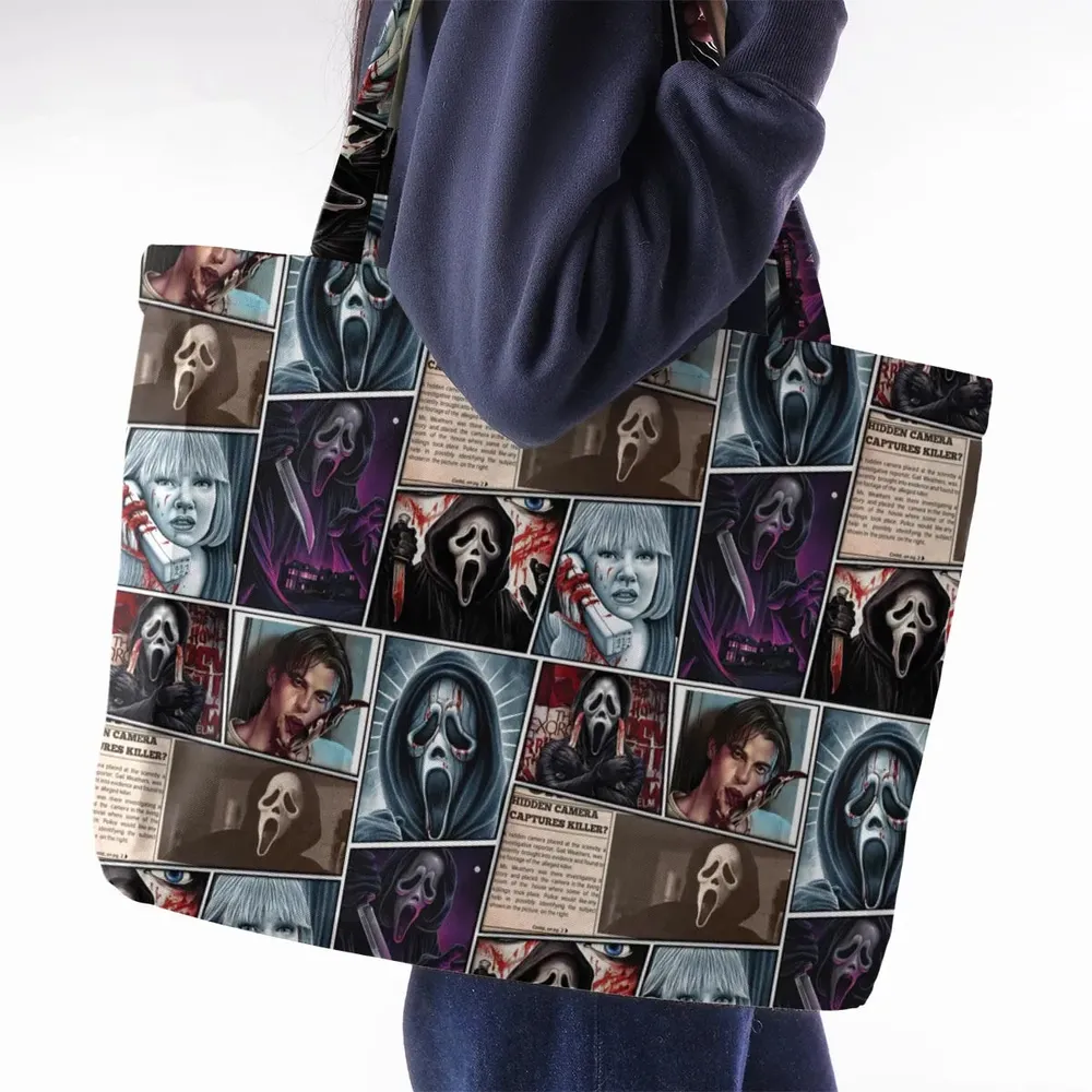 Scream Ghostface Horror Movie Halloween Large Tote Bag - 2