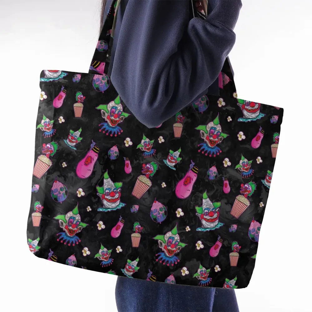 Space Horror Movie Killer Klowns Outer Large Tote Bag - 2