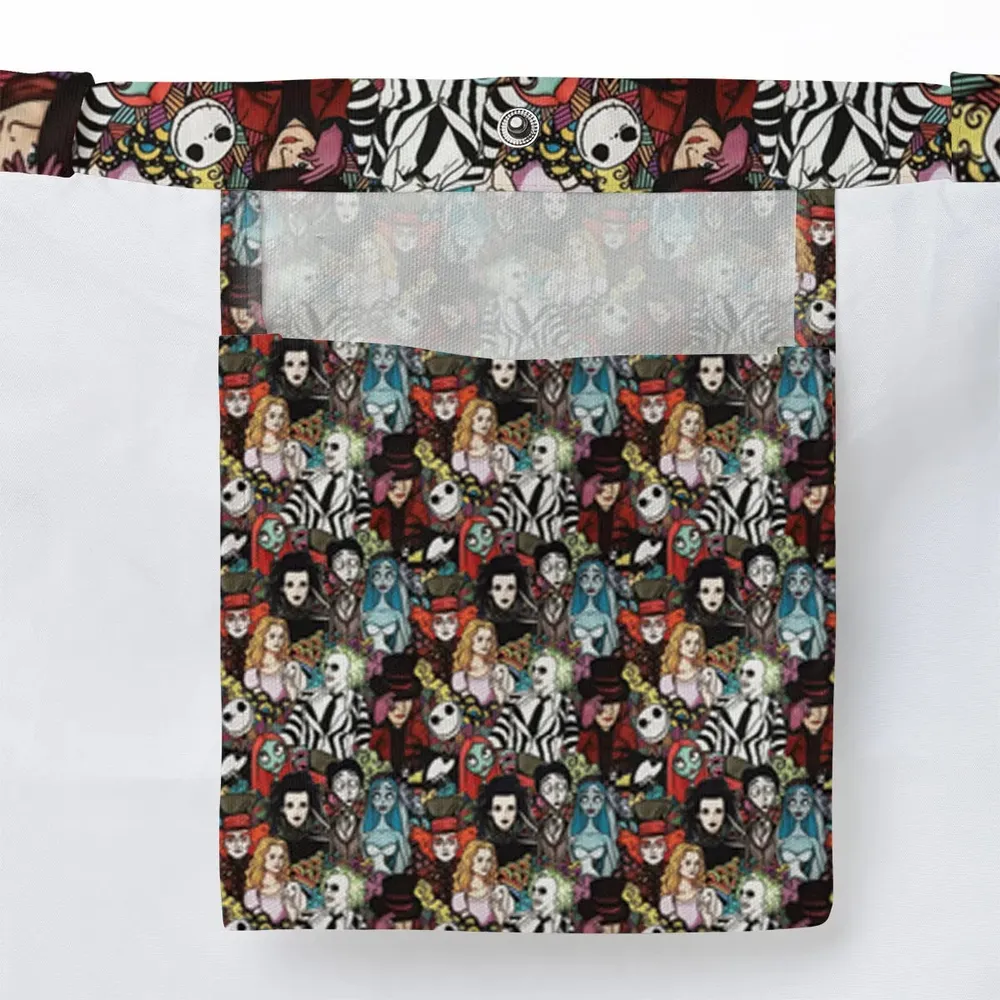 Tim Burton Characters Halloween Large Tote Bag - 3