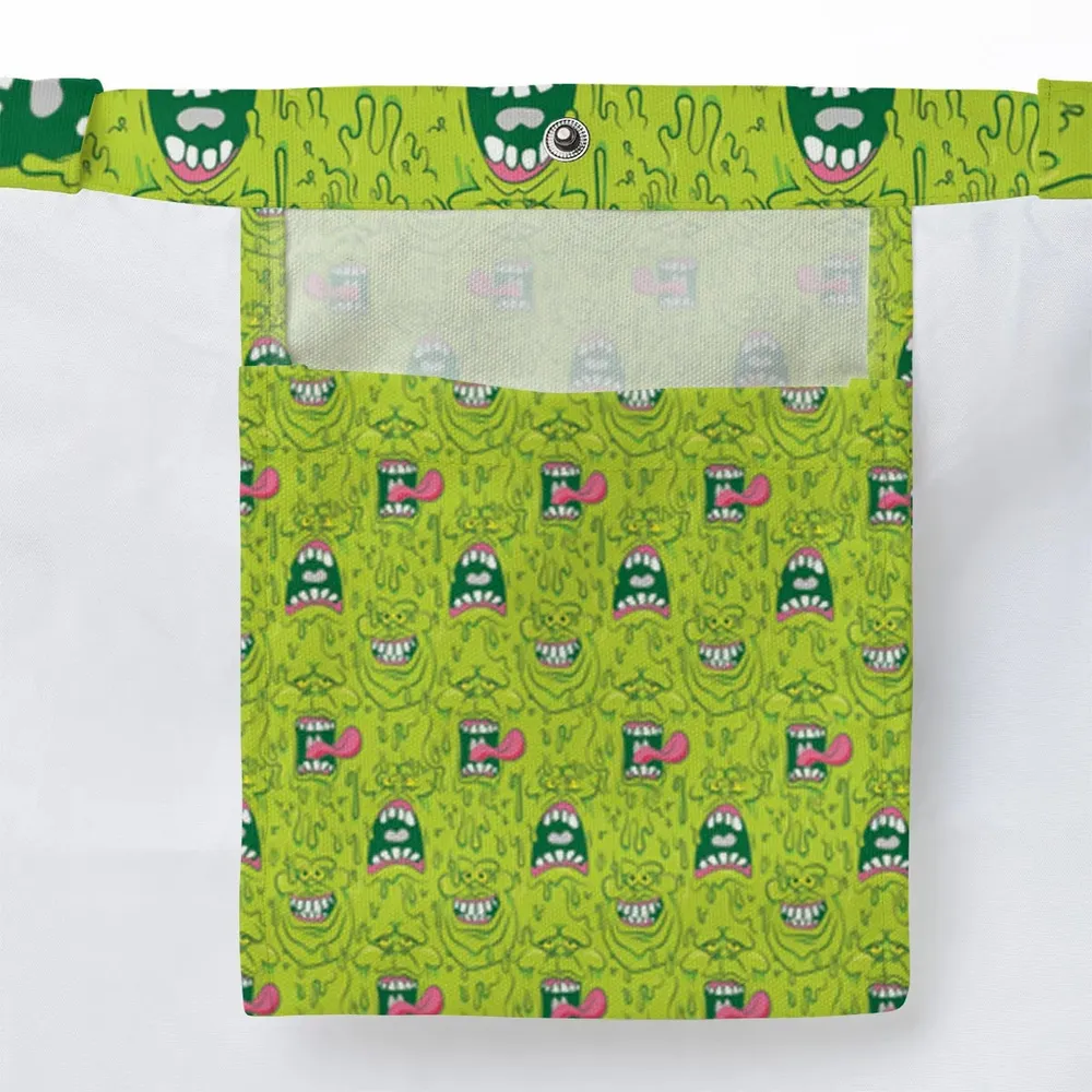 Funny Face Expression Slimer Ghostbusters Large Tote Bag - 3
