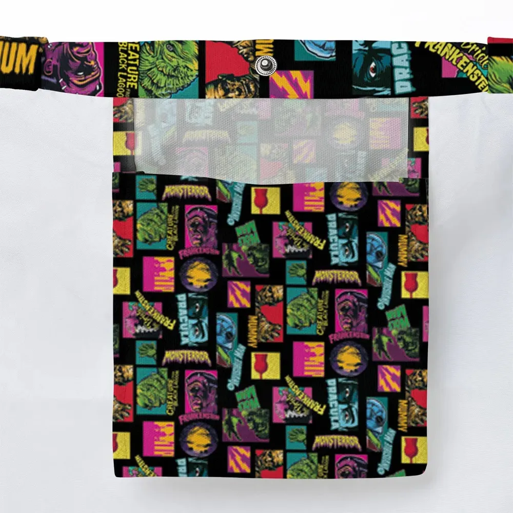 Monster Pop Movies Halloween Large Tote Bag - 3