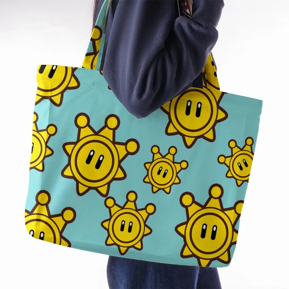 Shine Sprite Super Mario Button Up Large Tote Bag - 2