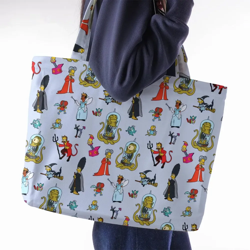 Halloween Costume The Simpsons Large Tote Bag - 2