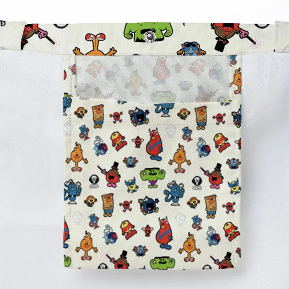 Marvel Characters And Mr Men Pattern Large Tote Bag - 3