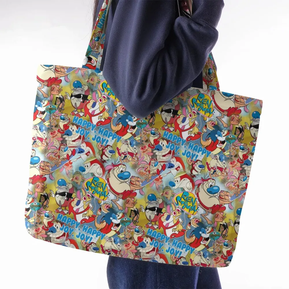 The Ren and Stimpy Show Large Tote Bag - 2