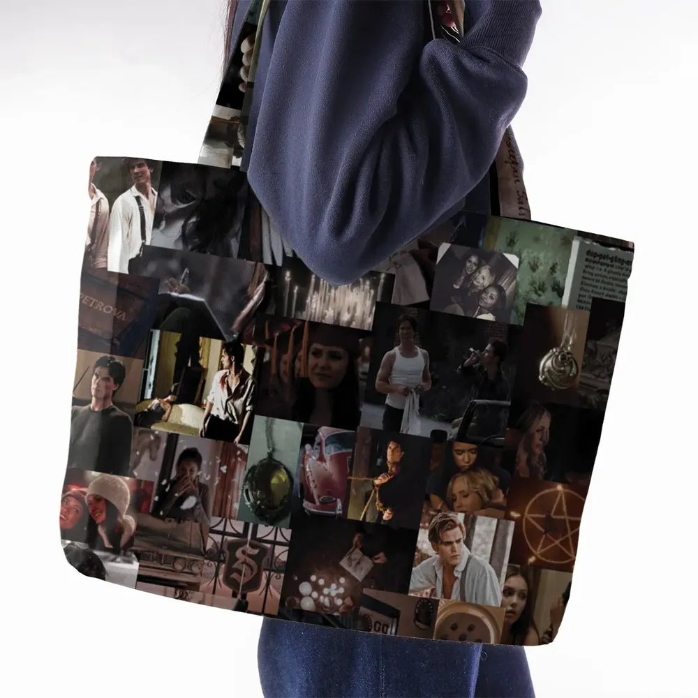 Memorable Vampire Moments The Vampire Diary Large Tote Bag - 2