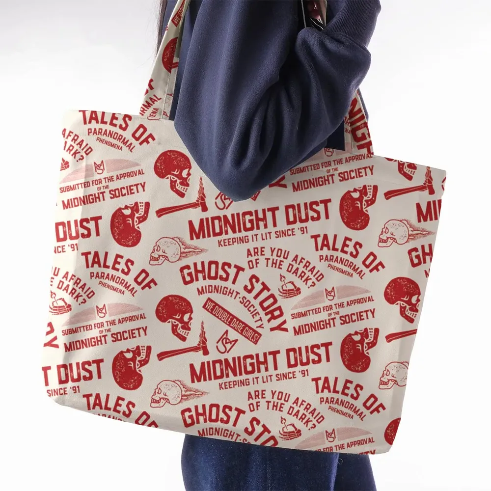 Midnight Dust Are You Afraid Of Dark Large Tote Bag - 2