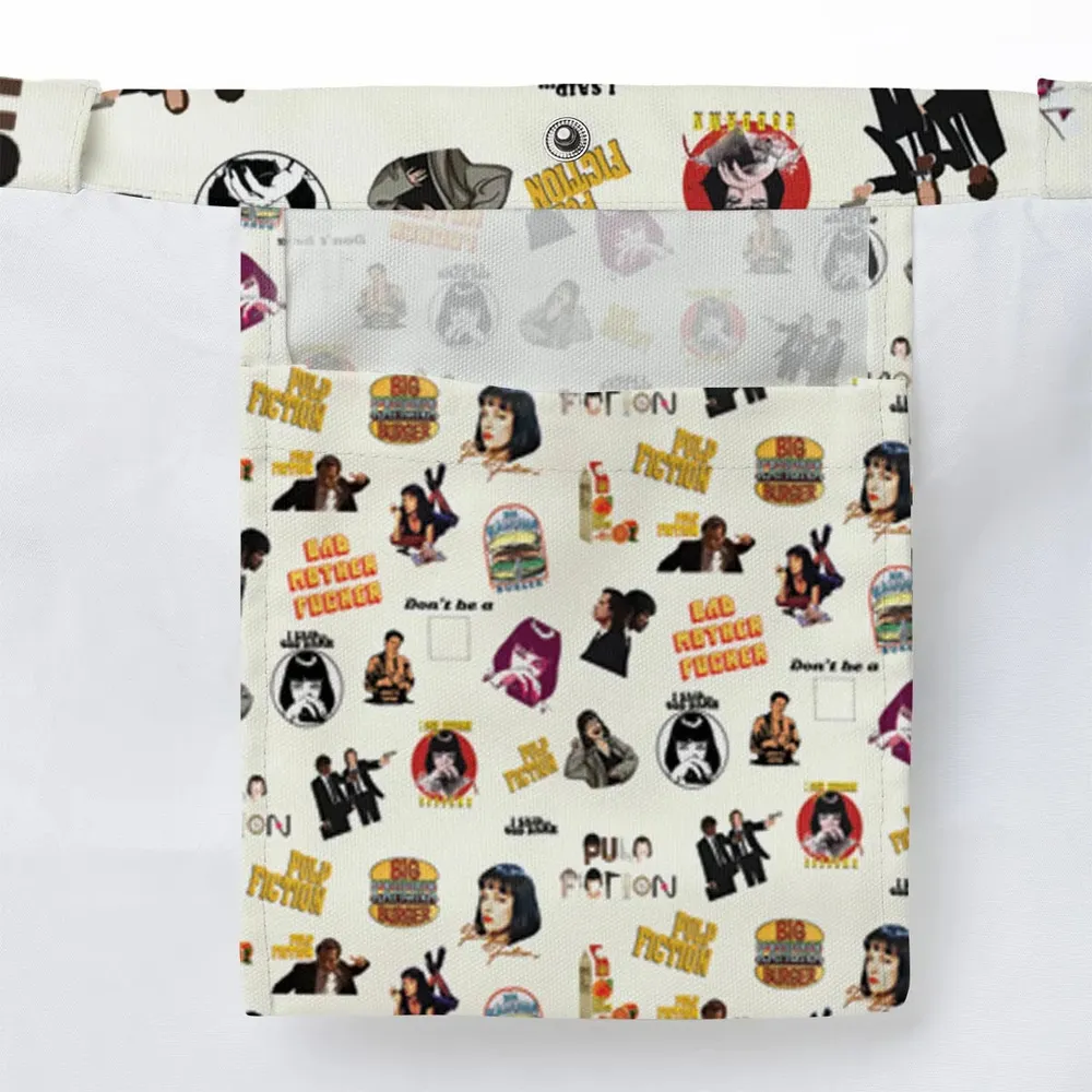 Pulp Fiction Pattern Large Tote Bag - 3