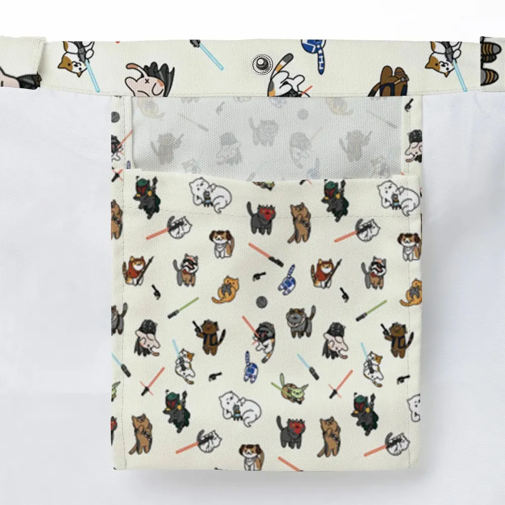 Star Wars Characters as Cats Large Tote Bag - 3