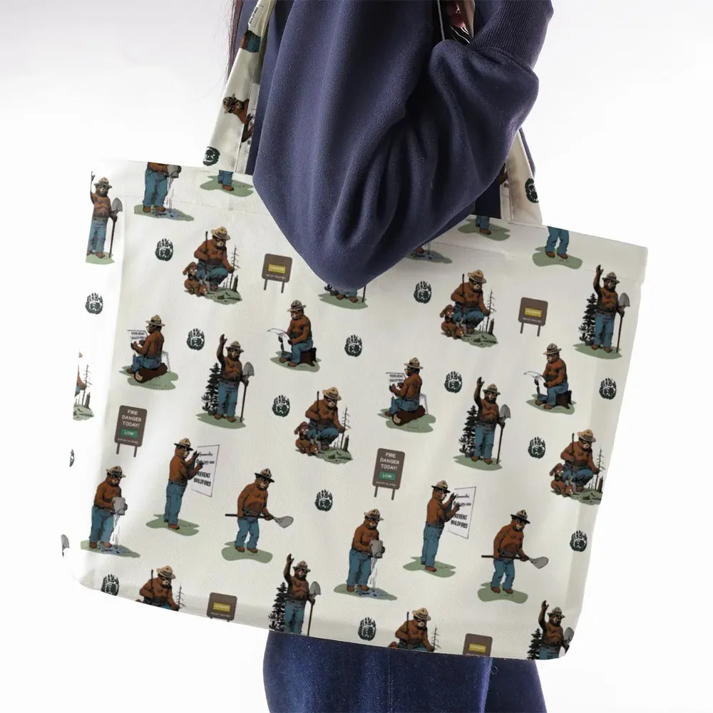 Smokey The Bear Large Tote Bag - 2