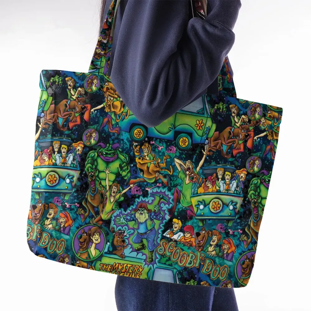 Monsters Mayhem and The Mystery Machine Scooby Doo Large Tote Bag - 2